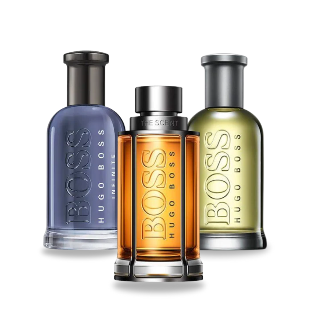 Combinazione di 3 fragranze BOSS THE SCENT, BOSS BOTTLED e BOTTLED INFINITE 100 ml