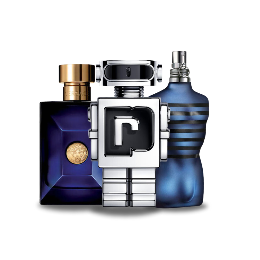 Combinazione di 3 fragranze DYLAN BLUE, PHANTOM e ULTRA MALE 100 ml